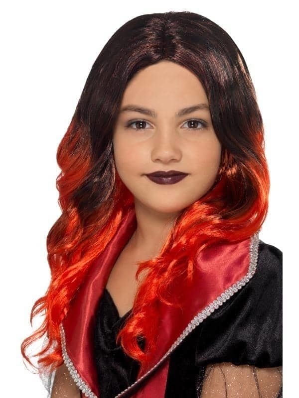 Costumes Australia Kids Witch Wig Child Black Red_1