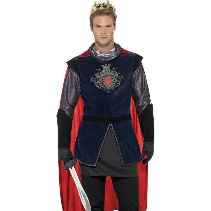 Costumes Australia King Arthur Deluxe Costume Adult Knight Blue_1