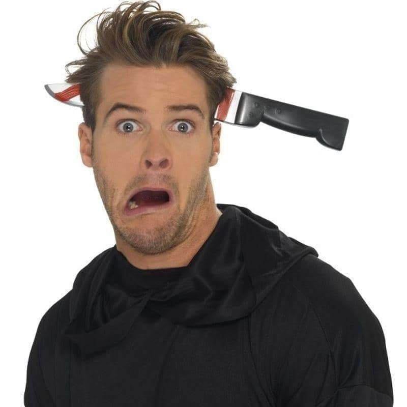 Costumes Australia Knife Through Head Headband Adult Black_1