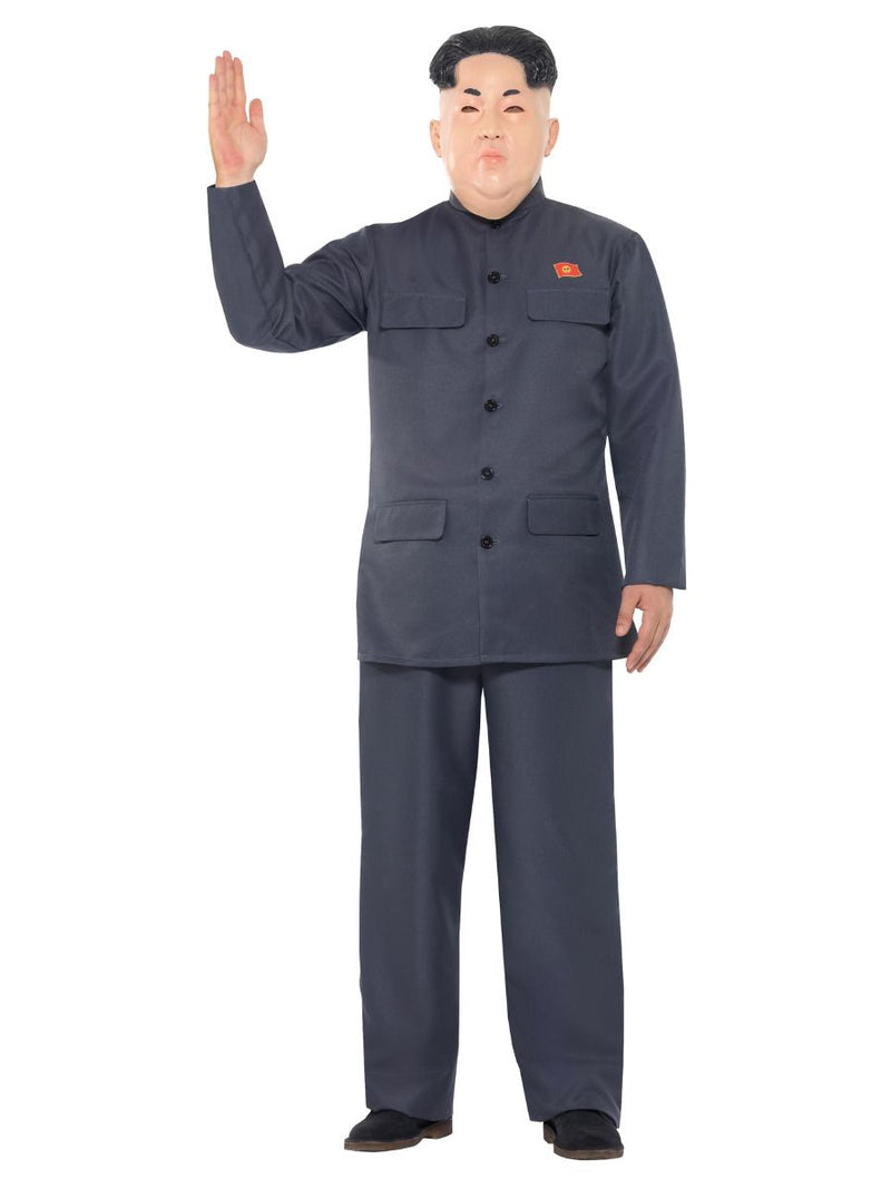 Costumes Australia Korean Dictator Costume Adult Grey Jumpsuit_6