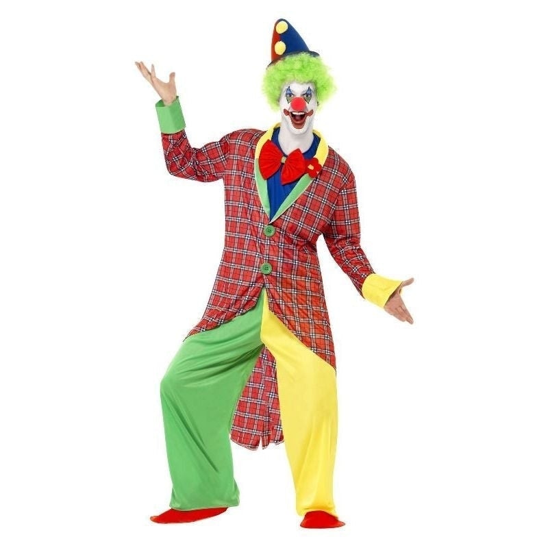 Costumes Australia La Circus Deluxe Clown Costume Adult Red Green Yellow_4