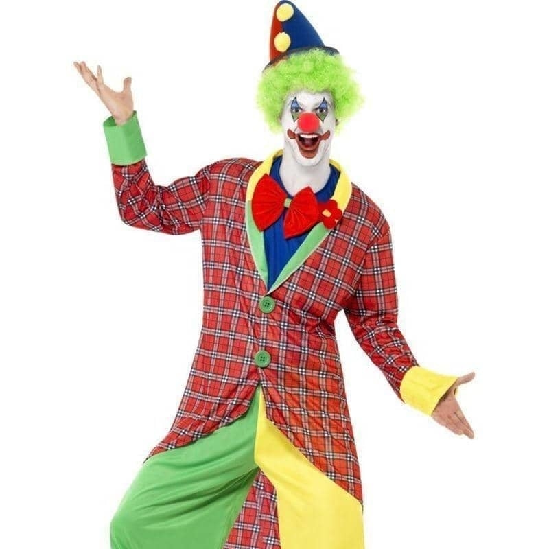 Costumes Australia La Circus Deluxe Clown Costume Adult Red Green Yellow_1