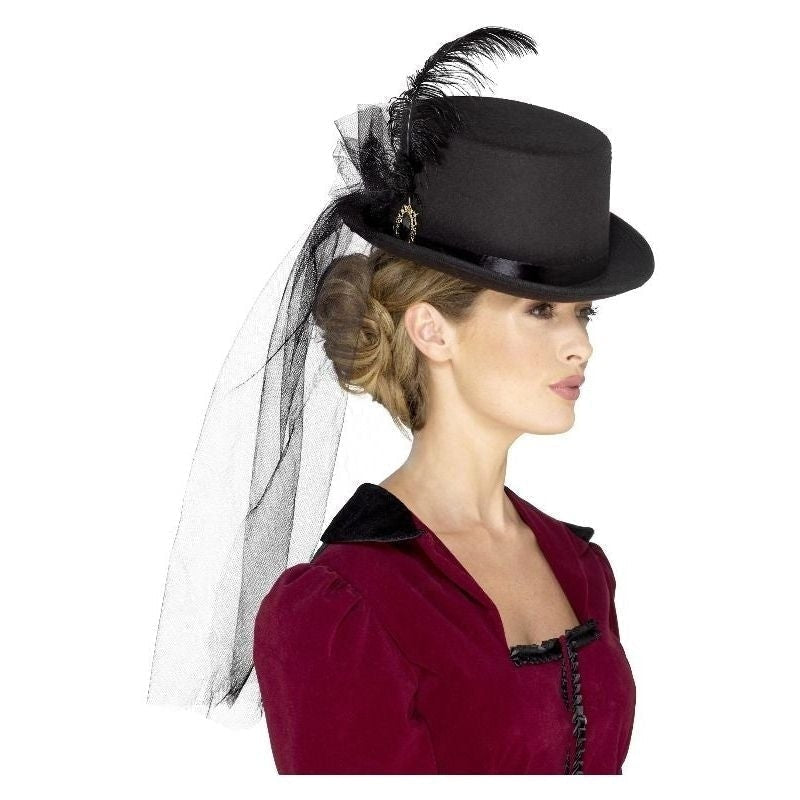 Costumes Australia Size Chart Ladies Deluxe Victorian Top Hat Adult Black