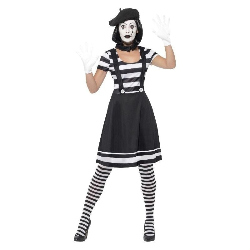 Costumes Australia Lady Mime Artist Costume Adult Black_2