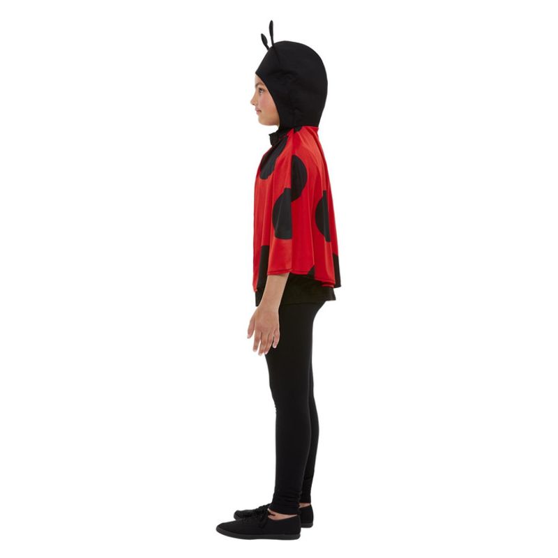 Costumes Australia Ladybird Hooded Cape Black & Red Child_3