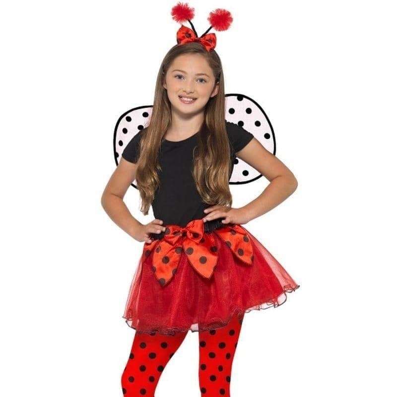 Costumes Australia Ladybird Kit Child Black Red Tutu Wings Headband_1