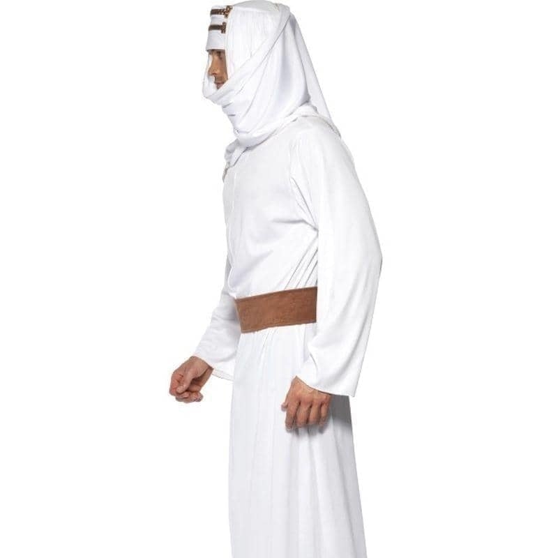 Costumes Australia Lawrence of Arabia Costume Adult White Gown Headpiece Belt_3