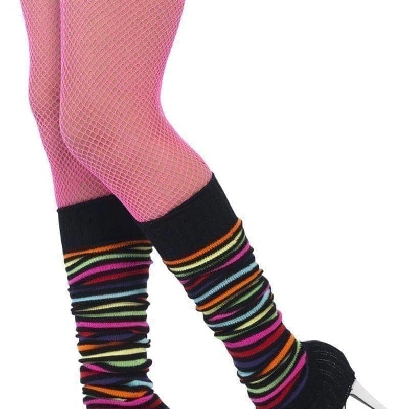 Costumes Australia Legwarmers Adult Neon Striped_1