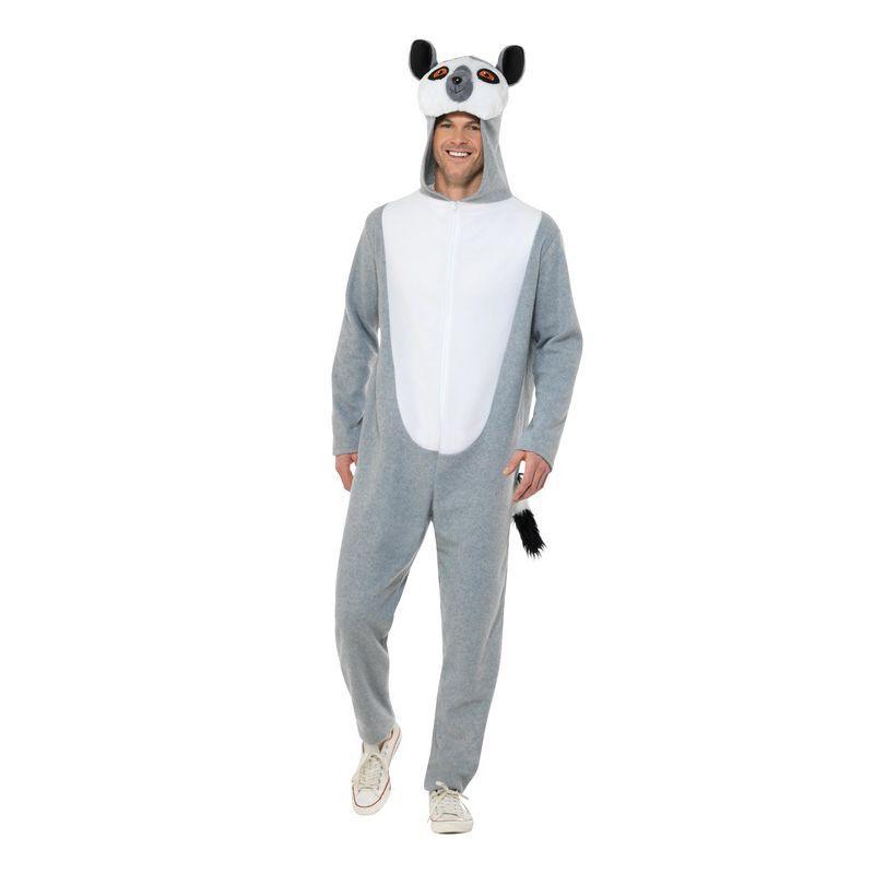 Costumes Australia Lemur Costume Adult Grey_1