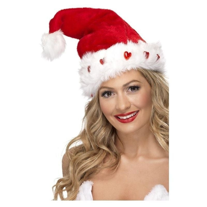 Costumes Australia Size Chart Light Up Santa Hat Adult Red