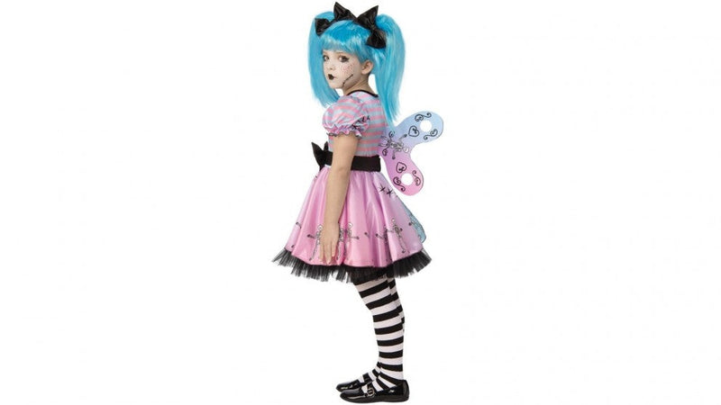 Costumes Australia Little Blue Skelly Cpstume for Girls_2