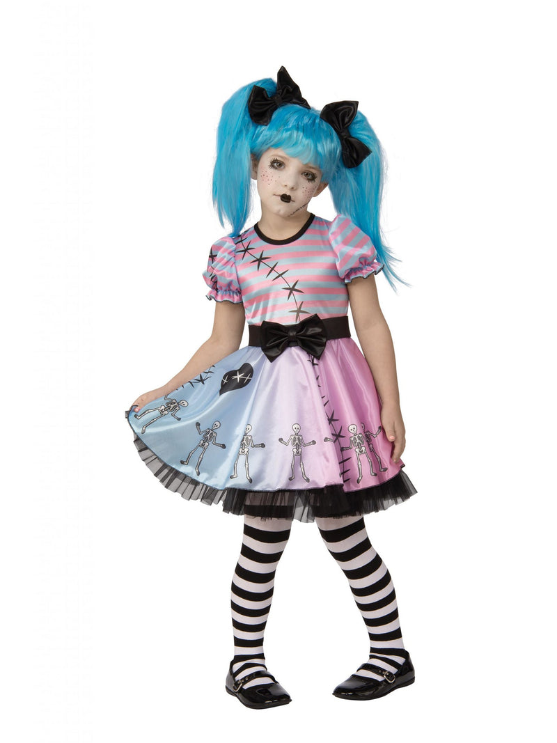 Costumes Australia Little Blue Skelly Cpstume for Girls_1