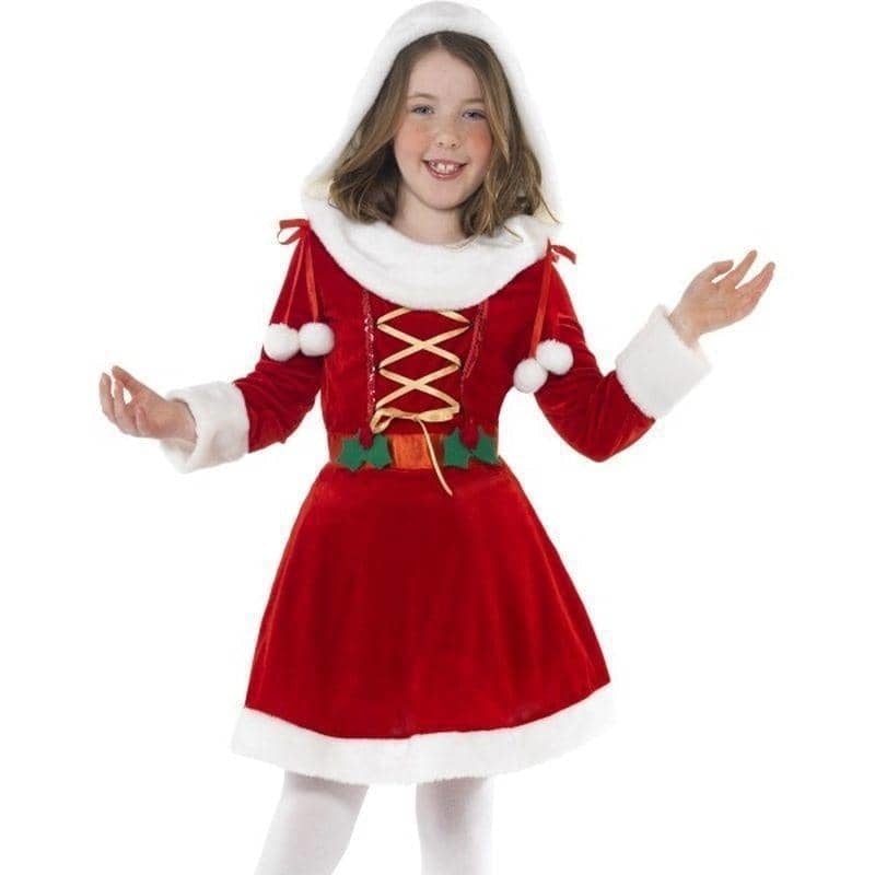 Costumes Australia Little Miss Santa Costume Kids Red White_1