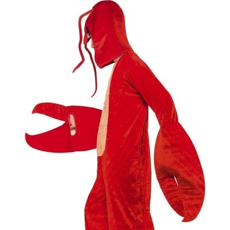 Costumes Australia Lobster Costume Adult Red Bodysuit Hood_3