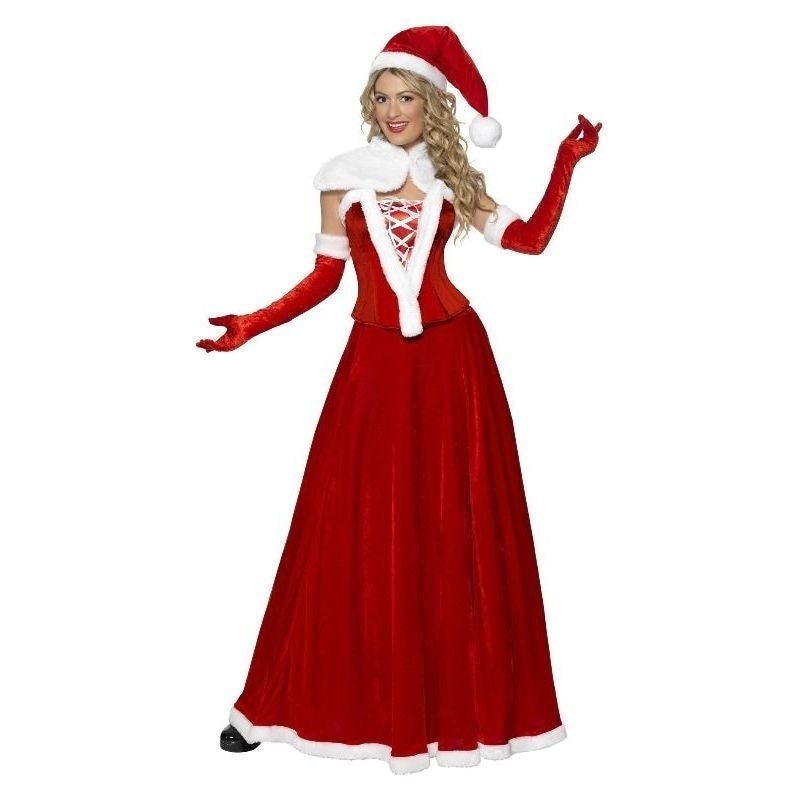Costumes Australia Luxury Miss Santa Costume Adult Red White_4