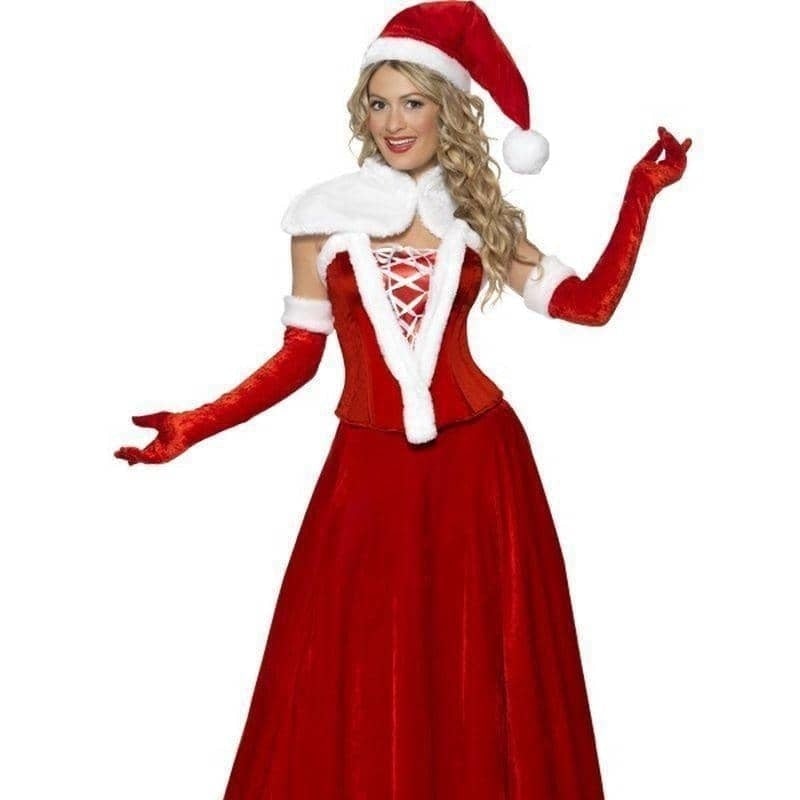 Costumes Australia Luxury Miss Santa Costume Adult Red White_1