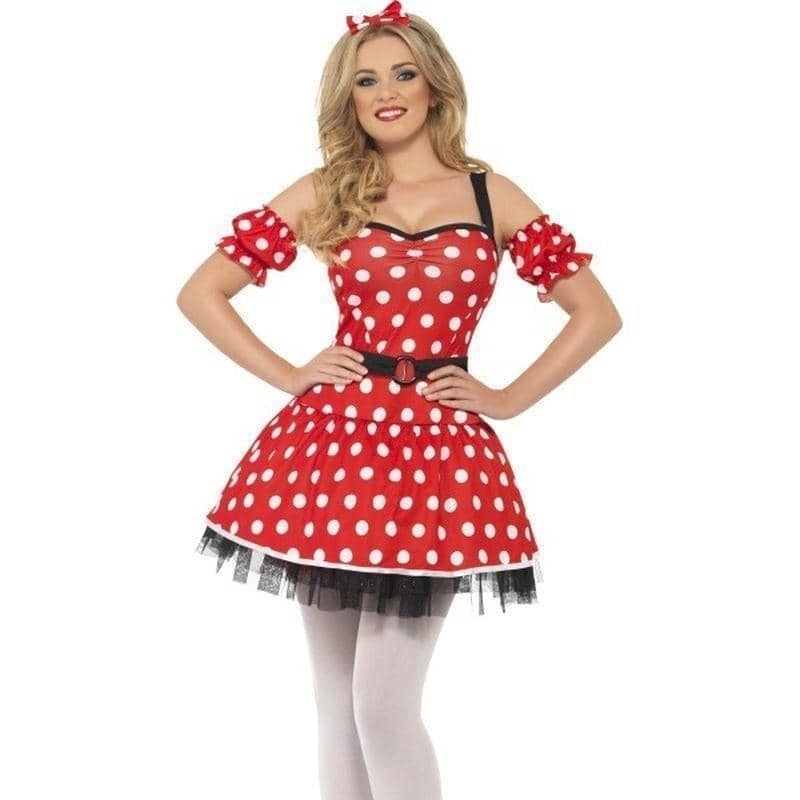 Costumes Australia Madame Mouse Costume Adult Red White_1