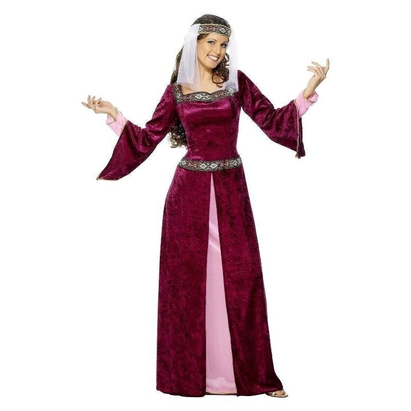 Costumes Australia Maid Marion Costume Adult Burgundy_2