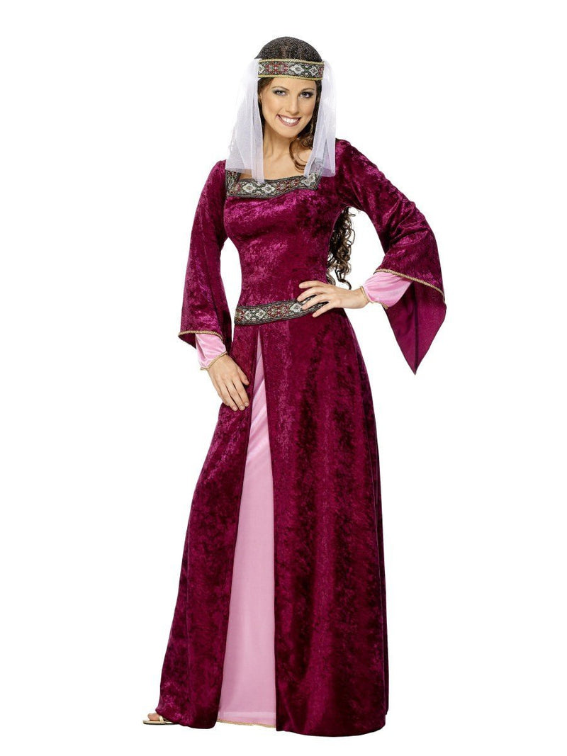 Costumes Australia Maid Marion Costume Adult Burgundy_3