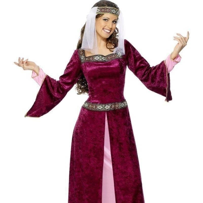 Costumes Australia Maid Marion Costume Adult Burgundy_1