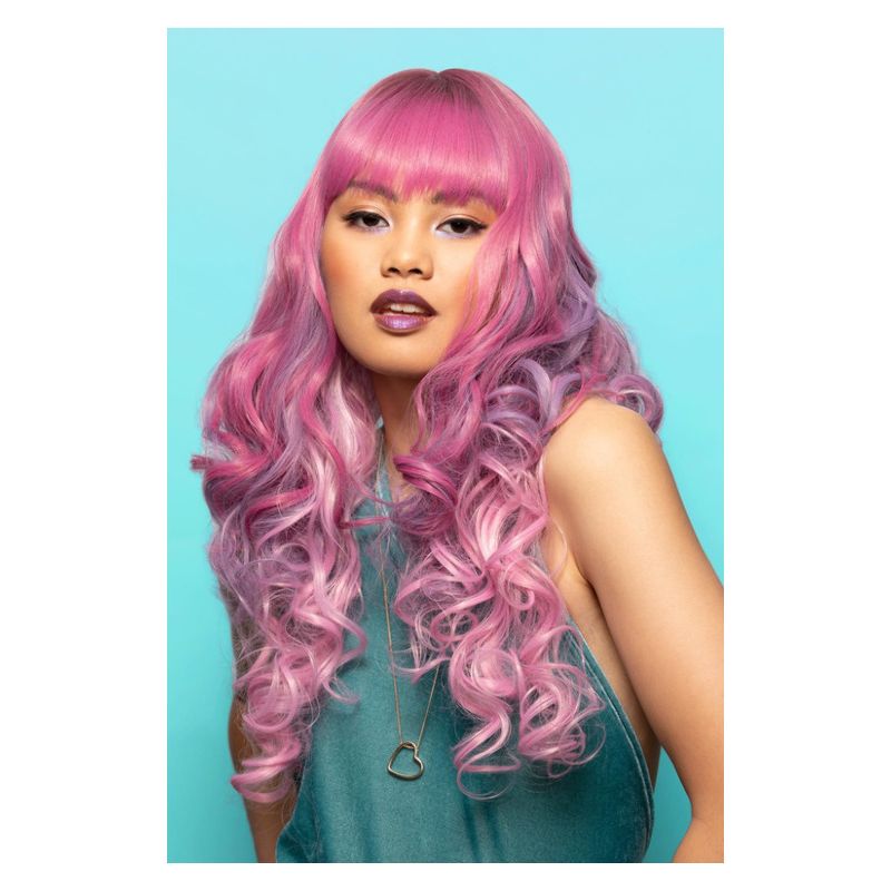 Costumes Australia Manic Panic® Dusky Cauldron Smoke Siren Wig Adult Purple Grey Pink_1