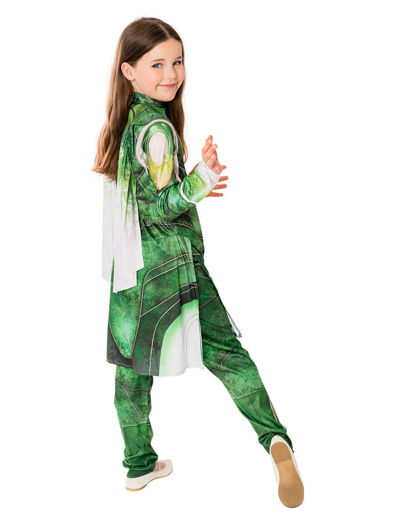 Costumes Australia ‌Marvel Eternals Girls Sersi Costume Green Dress_3