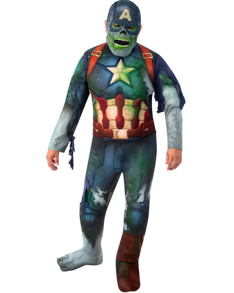 Costumes Australia Marvel What If Teen Zombie Captain America Costume_2