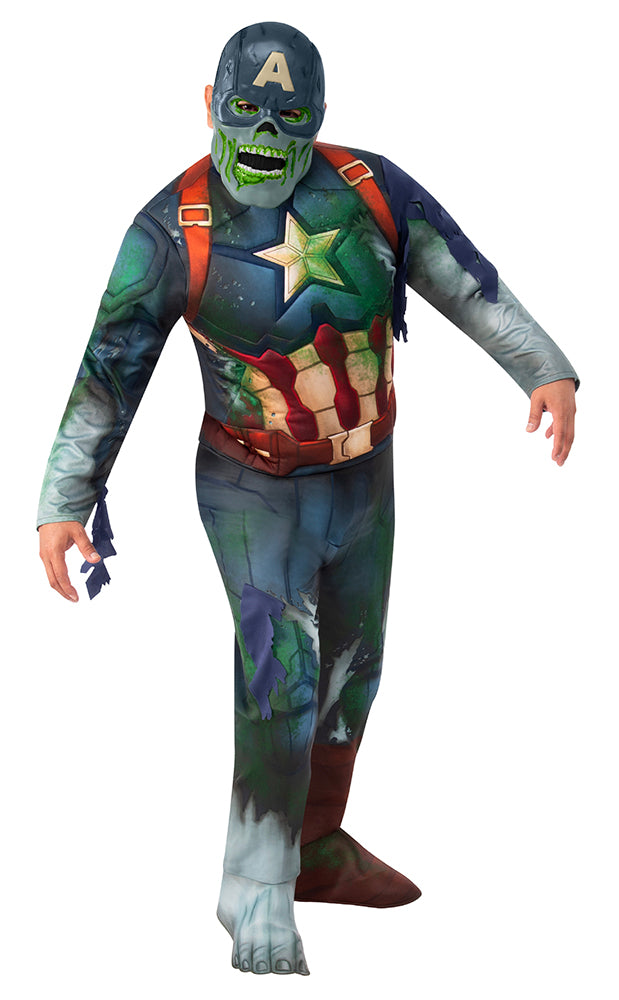 Costumes Australia Marvel What If Teen Zombie Captain America Costume_1