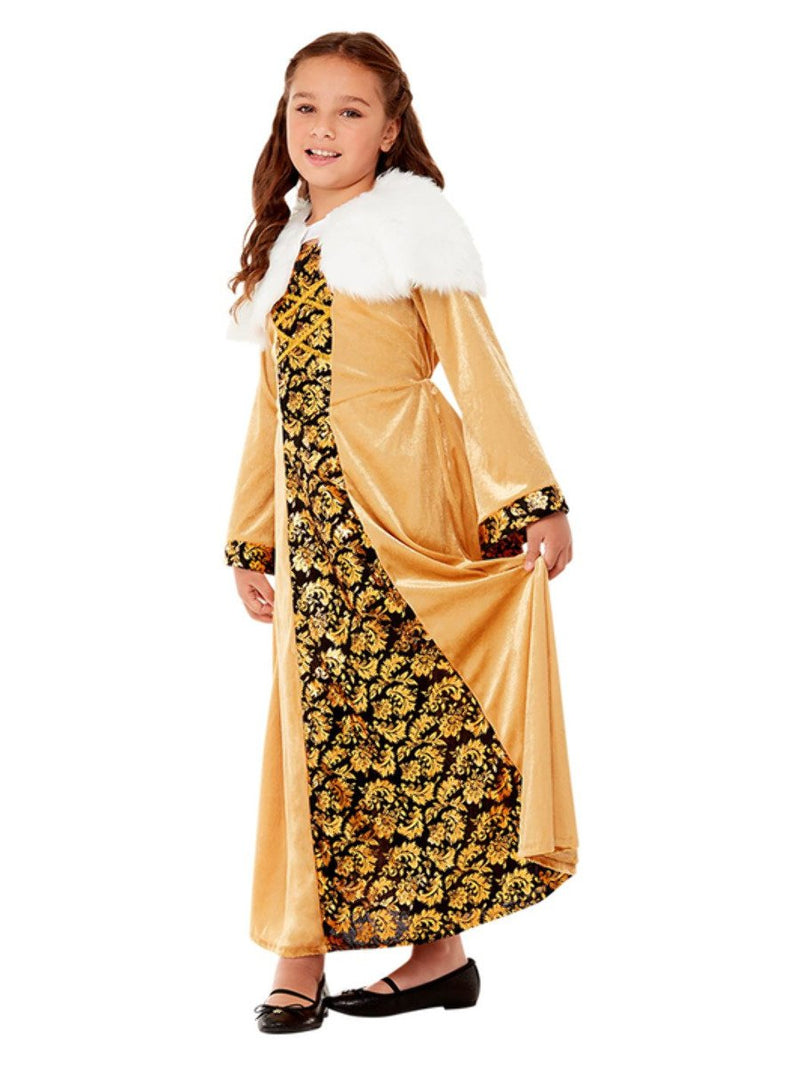 Costumes Australia Medieval Countess Kids Costume Gold Sansa Stark Dress_2