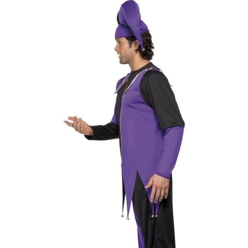 Costumes Australia Medieval Jester Costume Adult Purple Black_2