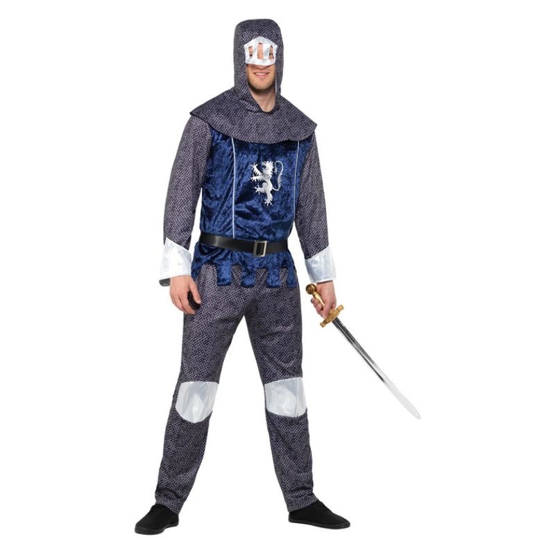 Costumes Australia Medieval Knight Costume Blue Adult Armour_1