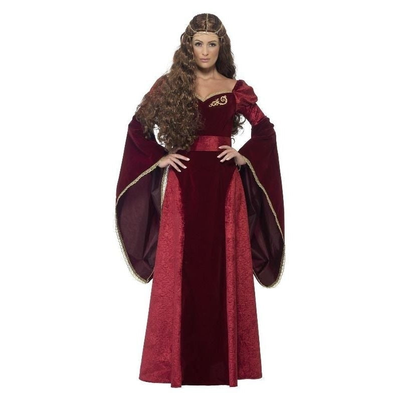 Costumes Australia Medieval Queen Deluxe Costume Adult Red_5