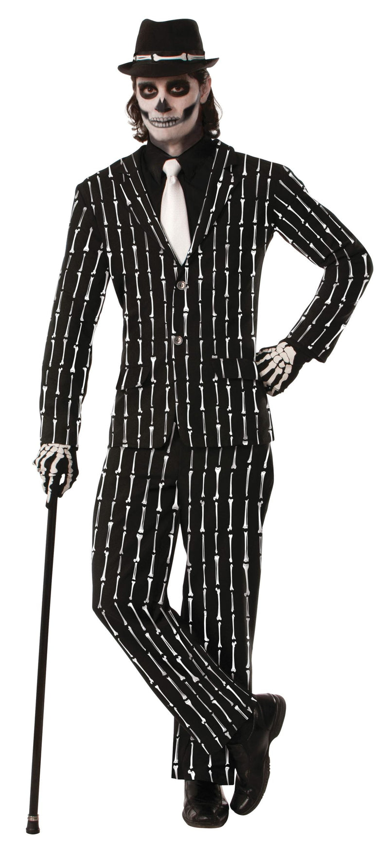 Costumes Australia Mens Bone Pin Stripe Suit Adult Costume Male Halloween_1