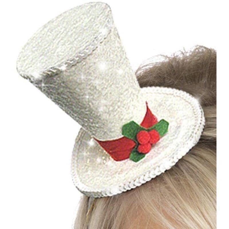 Costumes Australia Mini Top Hat Adult White_1