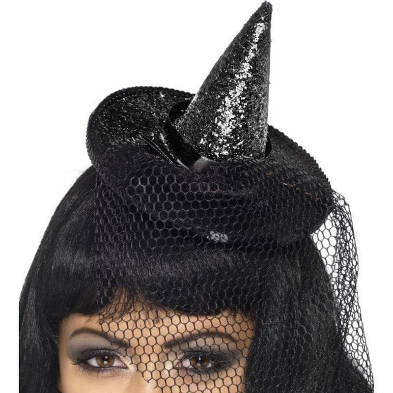 Costumes Australia Mini Witchs Hat Adult Black_1