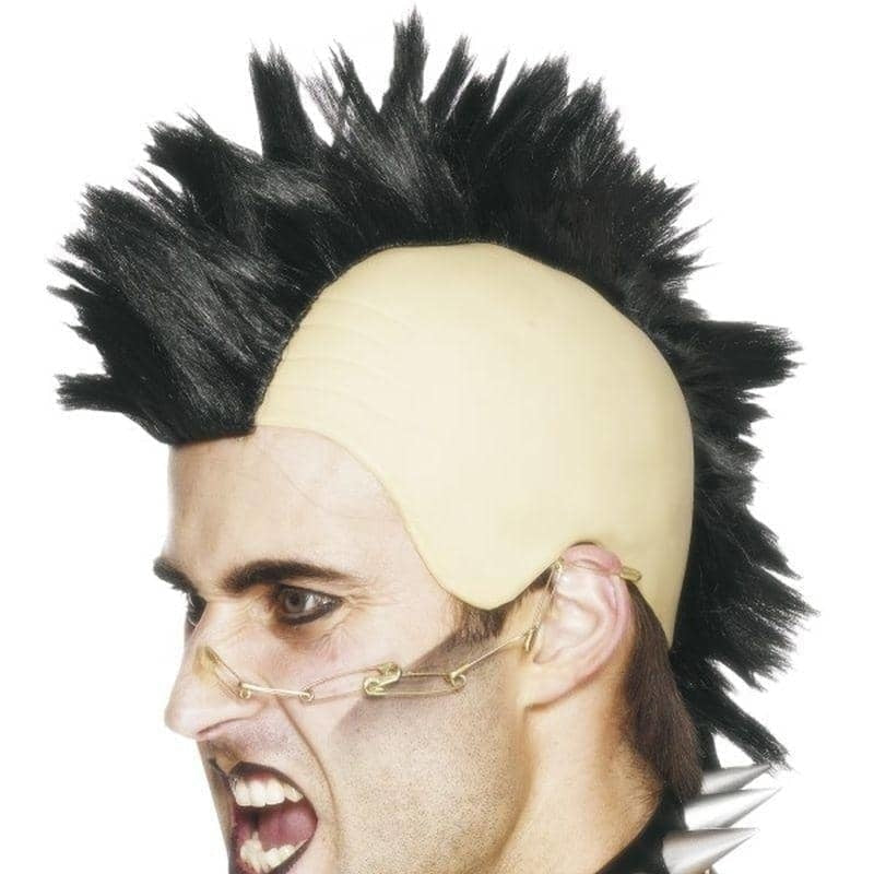 Costumes Australia Mohican Wig Adult Black Costume Accessory_1