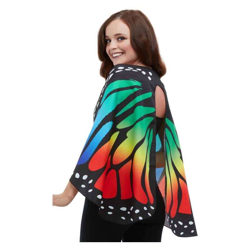 Costumes Australia Monarch Butterfly Fabric Wings Multi-Coloured Adult_1