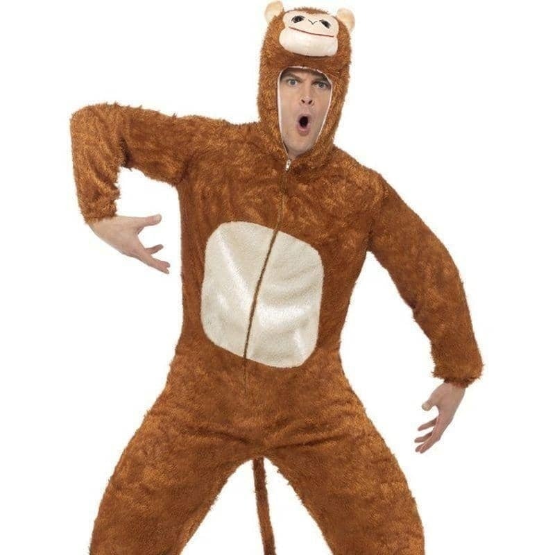 Costumes Australia Monkey Costume Adult Brown_1