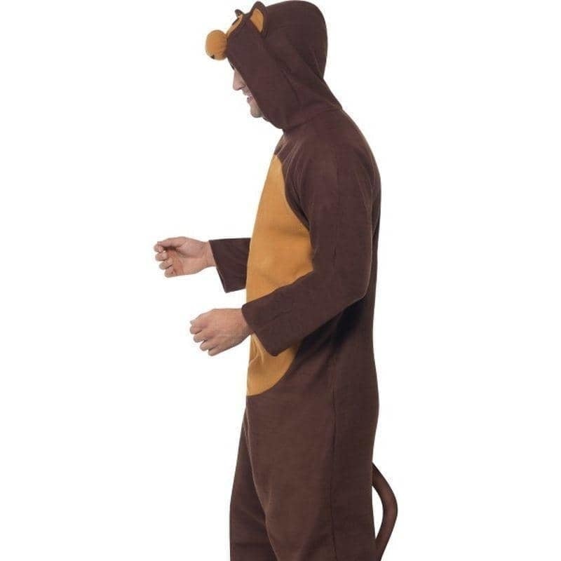 Costumes Australia Monkey Costume Brown Adult Onesie_3