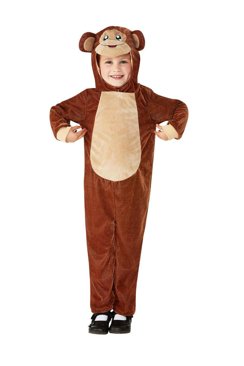 Costumes Australia Monkey Toddler Costume Jumpsuit Brown_2