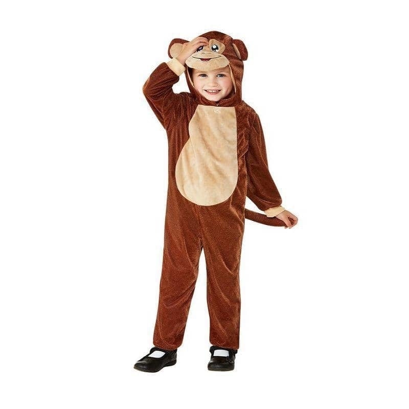 Costumes Australia Monkey Toddler Costume Jumpsuit Brown_1