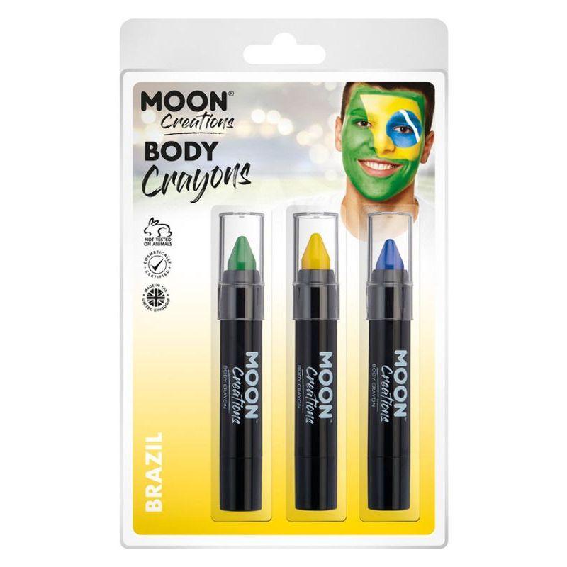 Costumes Australia Moon Creations Body Crayons 3. 5g Clamshell Country Patriot Colours Costume Make Up_2