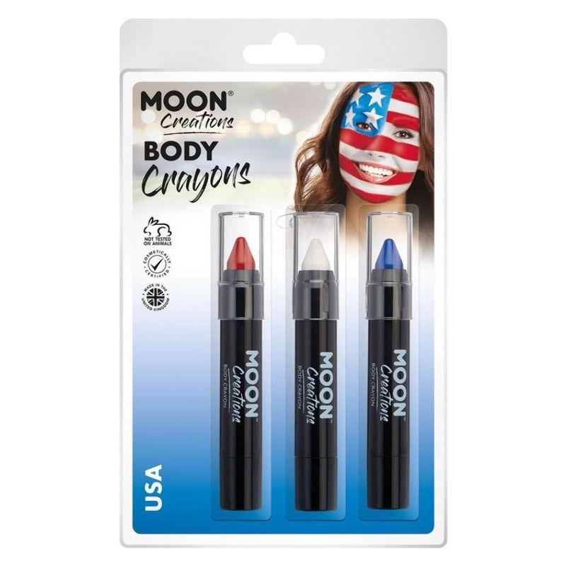 Costumes Australia Moon Creations Body Crayons 3. 5g Clamshell Country Patriot Colours Costume Make Up_41