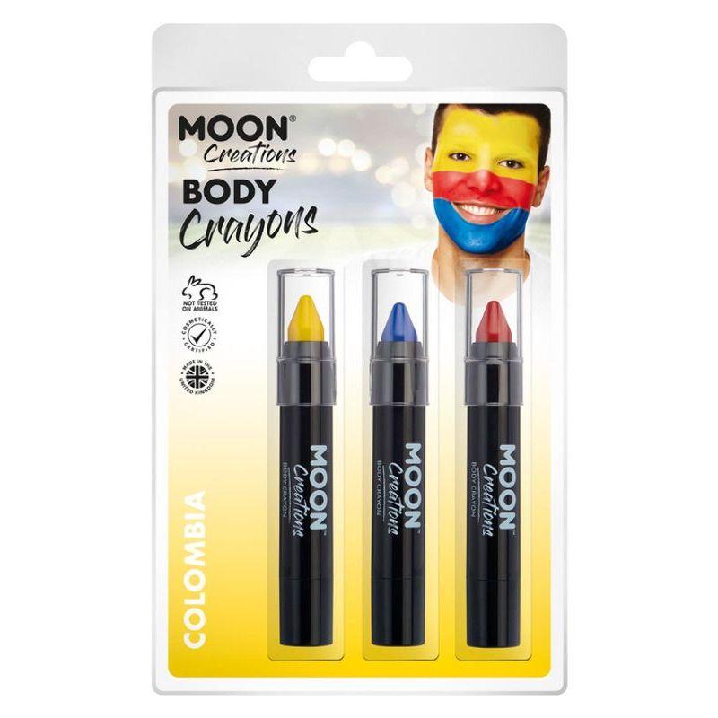 Costumes Australia Moon Creations Body Crayons 3. 5g Clamshell Country Patriot Colours Costume Make Up_4