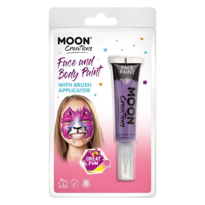 Costumes Australia Moon Creations Face & Body Paints With Brush Applicator, 15ml Clamshell Costume Make Up_10