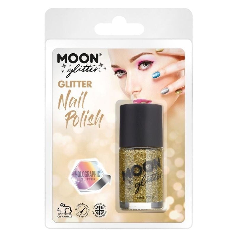 Costumes Australia Moon Glitter Holographic Nail Polish Clamshell, 14ml Costume Make Up_3