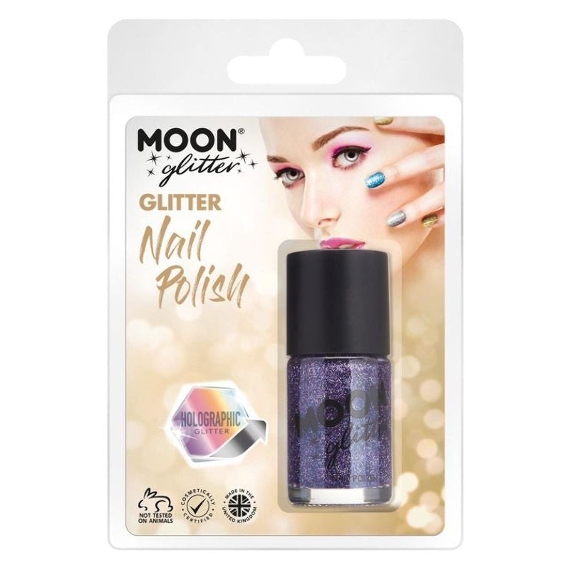 Costumes Australia Moon Glitter Holographic Nail Polish Clamshell, 14ml Costume Make Up_6