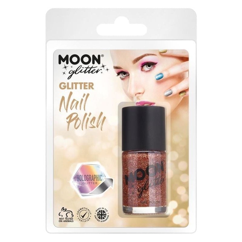 Costumes Australia Moon Glitter Holographic Nail Polish Clamshell, 14ml Costume Make Up_7