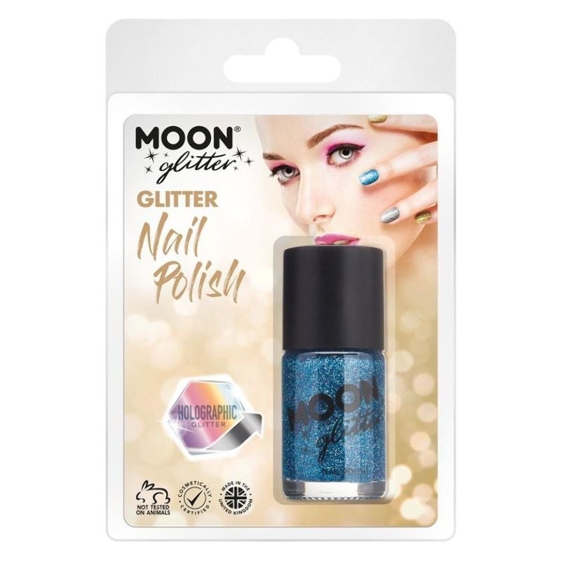 Costumes Australia Moon Glitter Holographic Nail Polish Clamshell, 14ml Costume Make Up_1