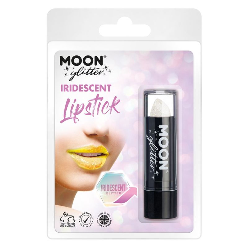 Costumes Australia Moon Glitter Iridescent Glitter Lipstick White G26610 Costume Make Up_1